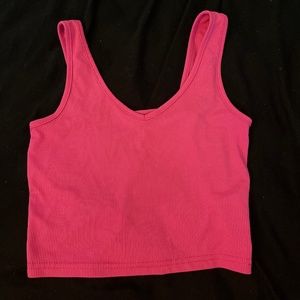 Pink crop top